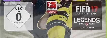 FIFA 17, the USK square on its front