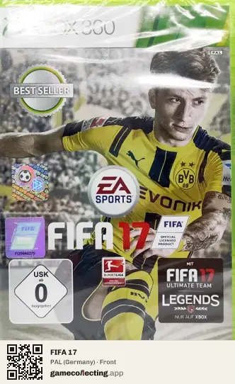 FIFA 17 Xbox 360, Germany box front