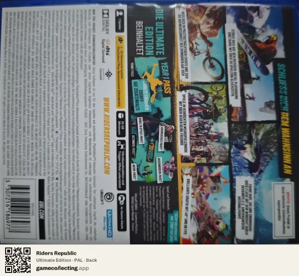 Riders Republic PlayStation 5, PAL box back