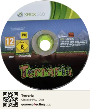 Terraria Xbox 360, PAL disc