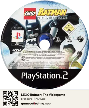 LEGO Batman: The Videogame PlayStation 2, PAL disc