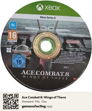 Ace Combat 8: Wings of Theve Xbox Series X, PAL disc