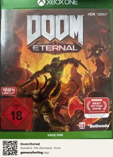 Doom Eternal Xbox One, Germany box front
