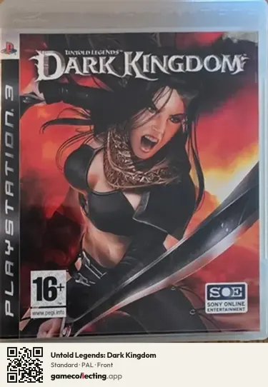 Untold Legends: Dark Kingdom PlayStation 3, PAL box front