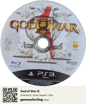 God of War III PlayStation 3, Asia disc