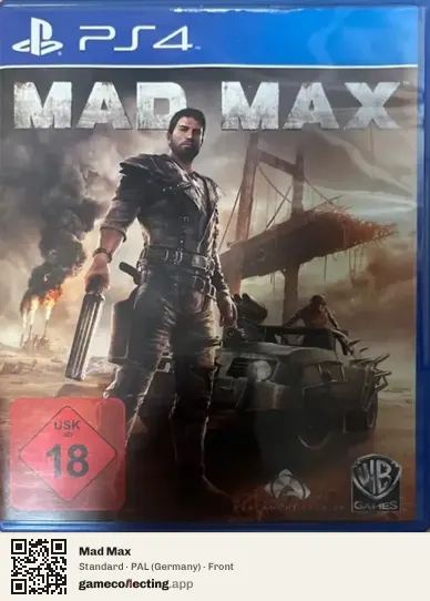 Mad Max PlayStation 4, Germany box front