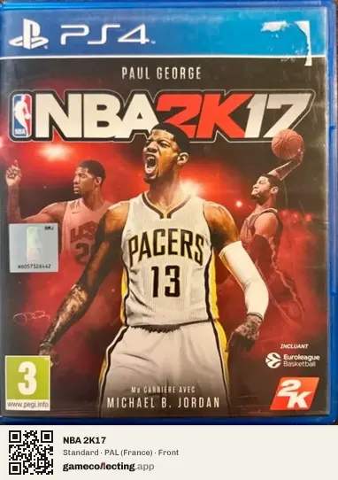 NBA 2K17 PlayStation 4, France box front