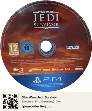 Star Wars Jedi: Survivor PlayStation 4, PAL disc