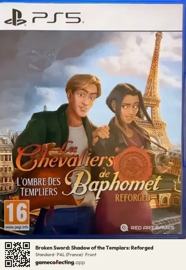 Broken Sword: Shadow of the Templars: Reforged PlayStation 5, France box front