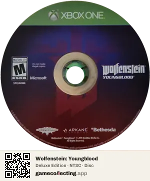 Wolfenstein: Youngblood Xbox One, NTSC disc