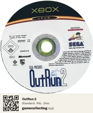 OutRun 2 Xbox, PAL disc