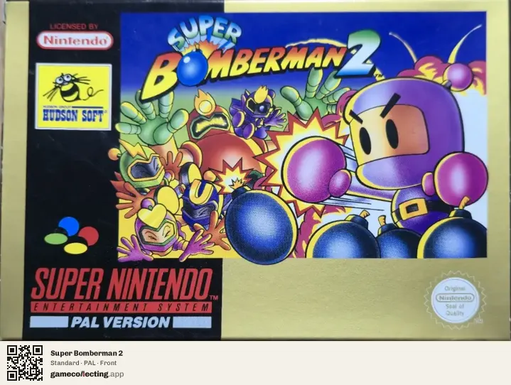 Super Bomberman 2 Super Nintendo Entertainment System, PAL box front