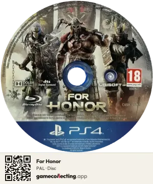 For Honor PlayStation 4, PAL disc