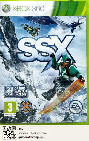 SSX Xbox 360, Italy box front