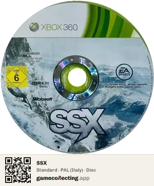 SSX Xbox 360, PAL disc