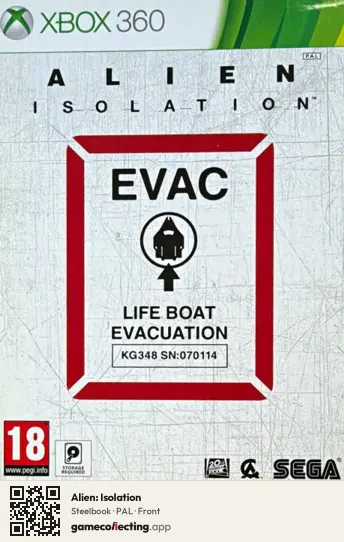 Alien: Isolation Xbox 360, PAL box front