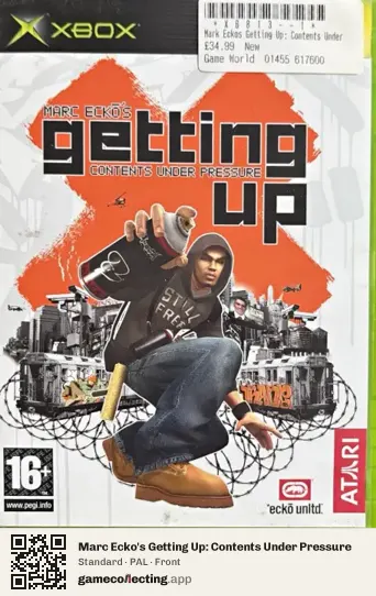 Marc Ecko's Getting Up: Contents Under Pressure Xbox, PAL box front