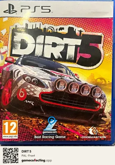 DIRT 5 PlayStation 5, PAL box front