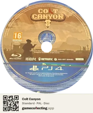 Colt Canyon PlayStation 4, PAL disc