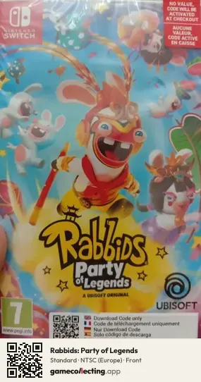 Rabbids: Party of Legends Nintendo Switch, Europe box front