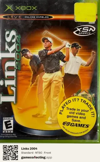 Links 2004 Xbox, NTSC box front