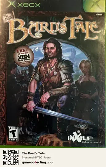The Bard's Tale Xbox, NTSC box front