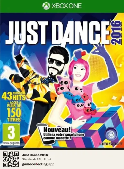 Just Dance 2016 Xbox One, PAL box front