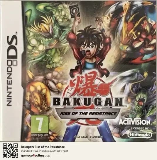 Bakugan: Rise of the Resistance Nintendo DS, Nordic countries box front