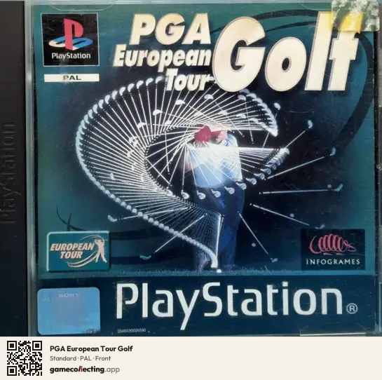 PGA European Tour Golf PlayStation, PAL box front