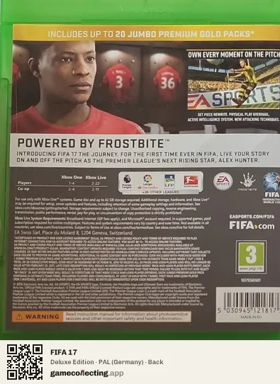 FIFA 17 Xbox One, Germany box back