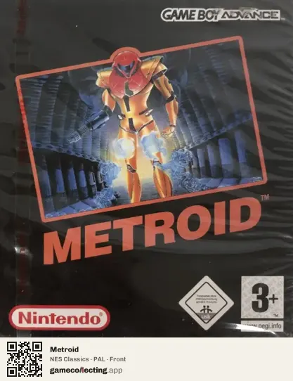 Metroid Game Boy Advance, PAL box front