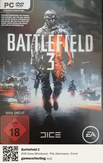 Battlefield 3 Computer, Germany box front