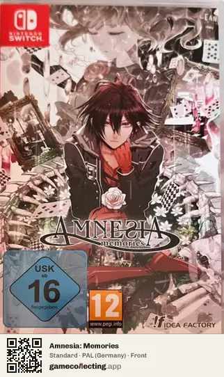 Amnesia: Memories Nintendo Switch, Germany box front