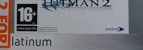 Hitman 2: Silent Assassin, the PEGI square on its front