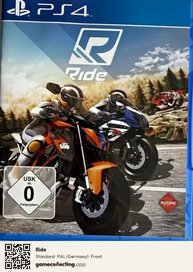 Ride PlayStation 4, Germany box front