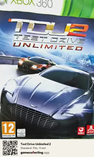 Test Drive Unlimited 2 Xbox 360, PAL box front