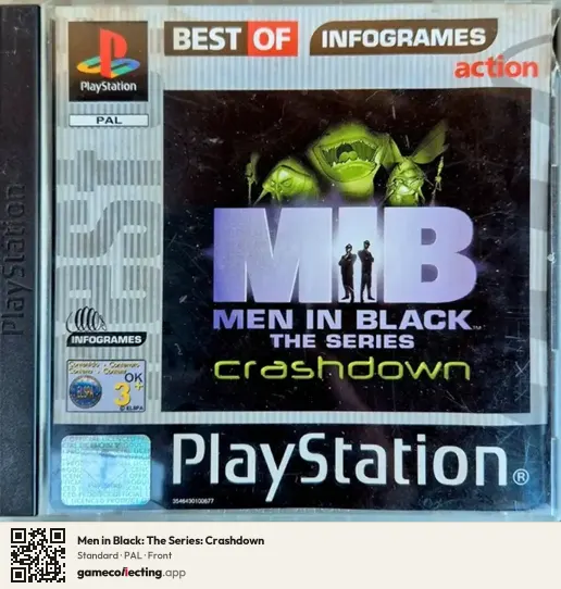 Men in Black: The Series: Crashdown PlayStation, PAL box front