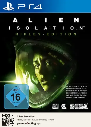 Alien: Isolation PlayStation 4, Germany box front