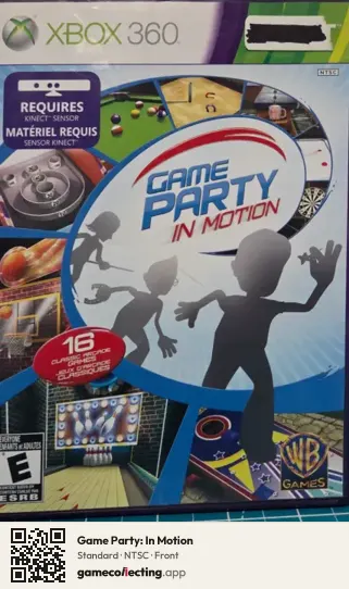Game Party: In Motion Xbox 360, NTSC box front