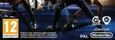 Rock Band 3, the PEGI square on its front