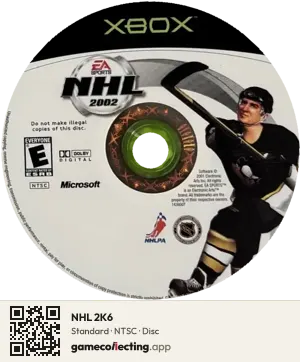 NHL 2K6 Xbox, NTSC disc