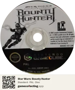 Star Wars: Bounty Hunter Nintendo GameCube, PAL disc