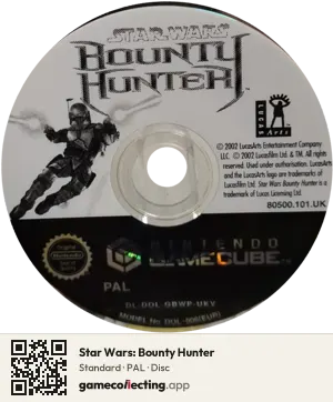 Star Wars: Bounty Hunter Nintendo GameCube, PAL disc