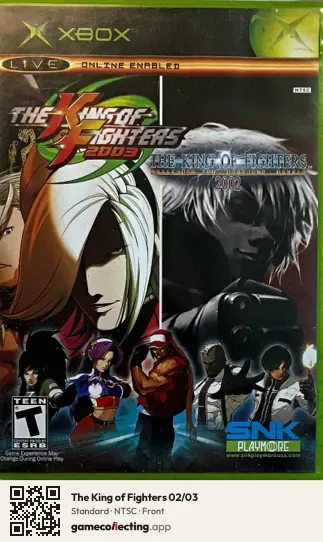 The King of Fighters 02/03 Xbox, NTSC box front