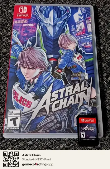 Astral Chain Nintendo Switch, NTSC box front