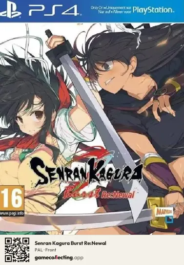 Senran Kagura Burst Re:Newal PlayStation 4, PAL box front