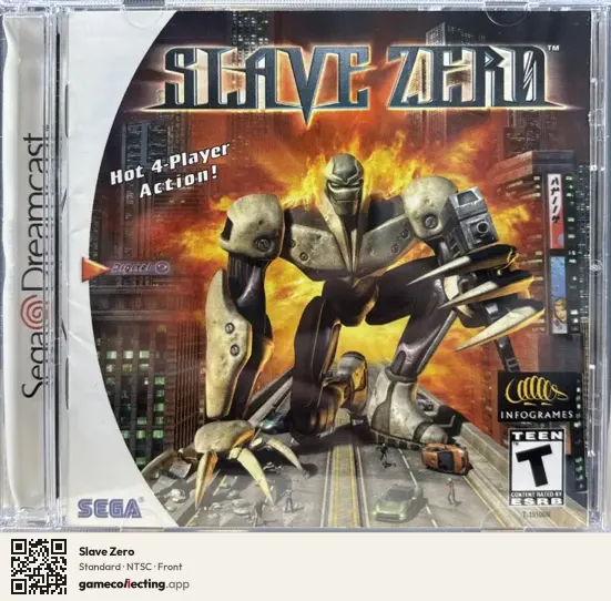 Slave Zero Sega Dreamcast, NTSC box front