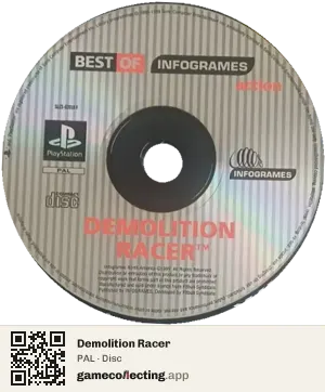 Demolition Racer PlayStation, PAL disc