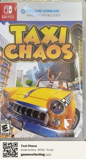 Taxi Chaos Nintendo Switch, NTSC box front