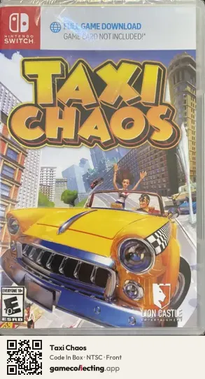 Taxi Chaos Nintendo Switch, NTSC box front